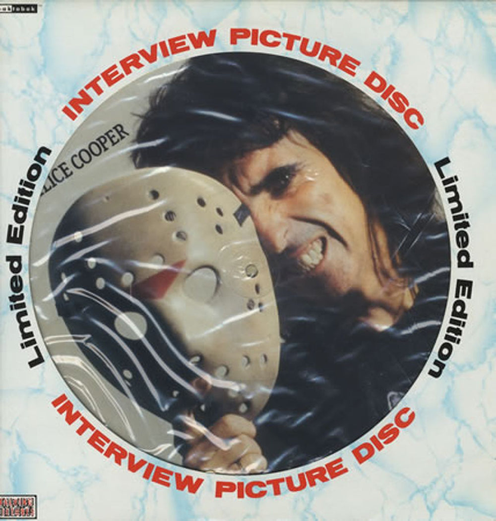 Alice Cooper Interview + Sleeve UK picture disc LP (vinyl picture disc album) BAK2059