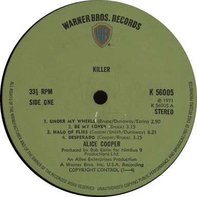 Alice Cooper Killer - 1st - Ex UK vinyl LP album (LP record) COOLPKI667522