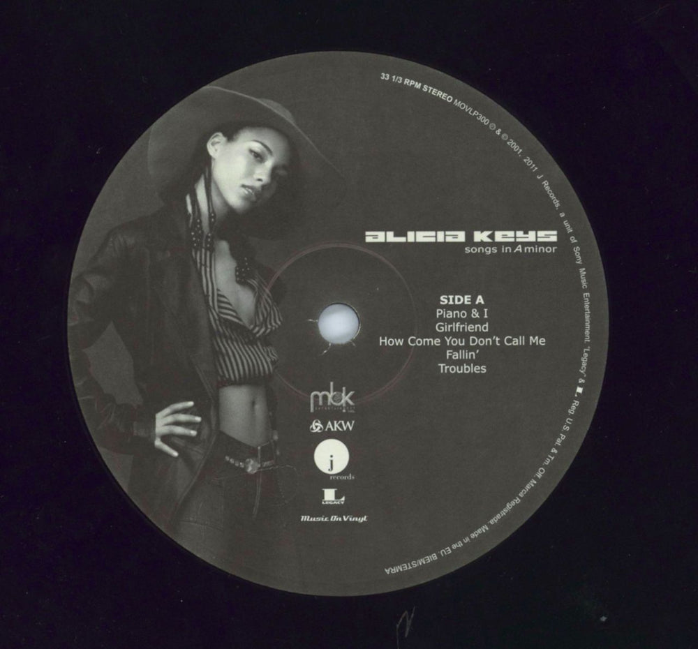 Alicia Keys Songs In A Minor - EX UK 2-LP vinyl record set (Double LP Album) 8713748982287