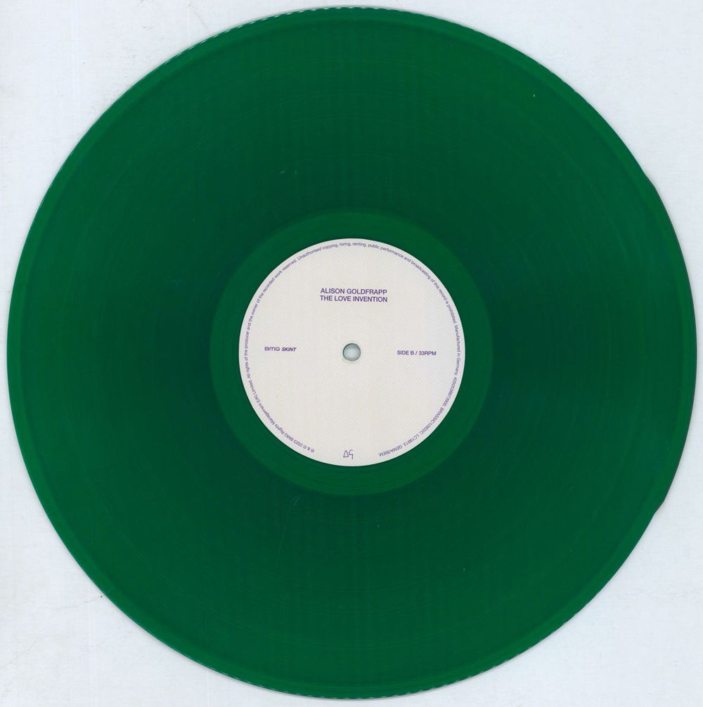 Alison Goldfrapp The Love Invention - Green Vinyl UK vinyl LP album (LP record) 5TQLPTH817130