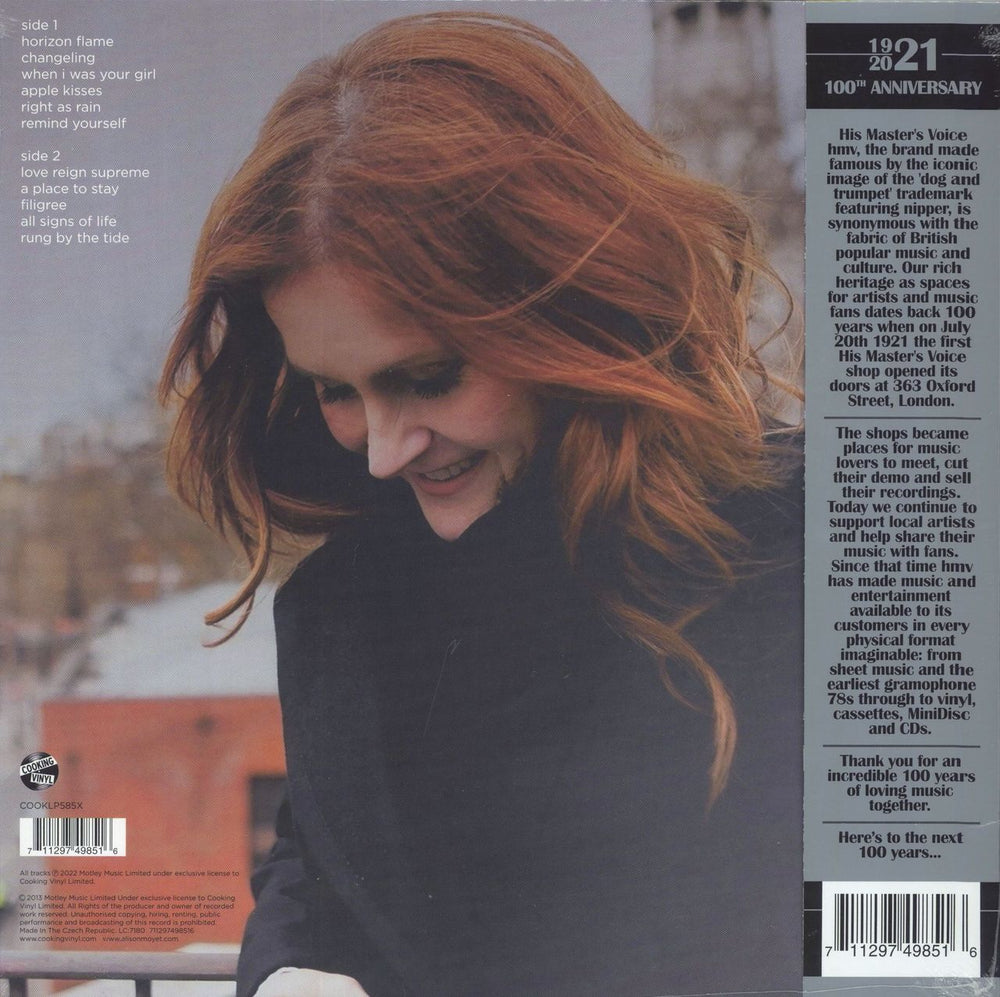 Alison Moyet The Minutes - HMV 100th Anniversary - White Vinyl - Sealed UK vinyl LP album (LP record) 711297498516