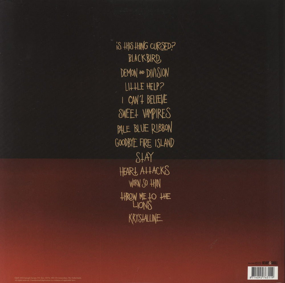 Alkaline Trio Is This Thing Cursed? UK vinyl LP album (LP record) 8714092763119