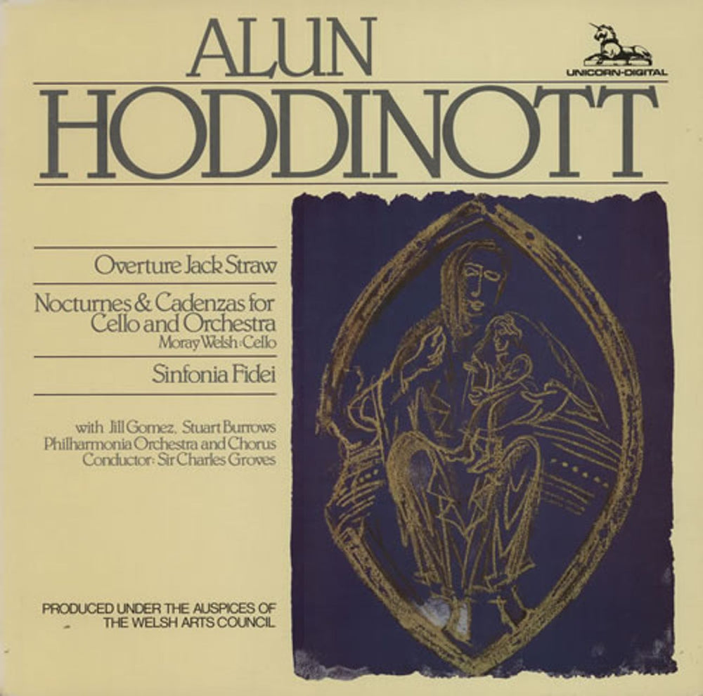 Alun Hoddinott Overture Jack Straw / Sinfonia Fidei German vinyl LP album (LP record) RHD401