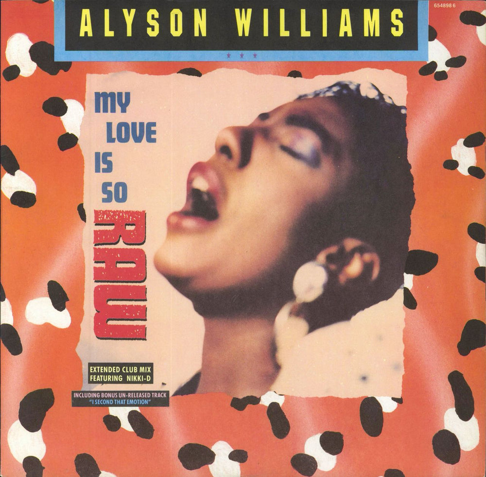 Alyson Williams My Love Is So Raw (The Love Mix) UK 12" vinyl single (12 inch record / Maxi-single) 6548988