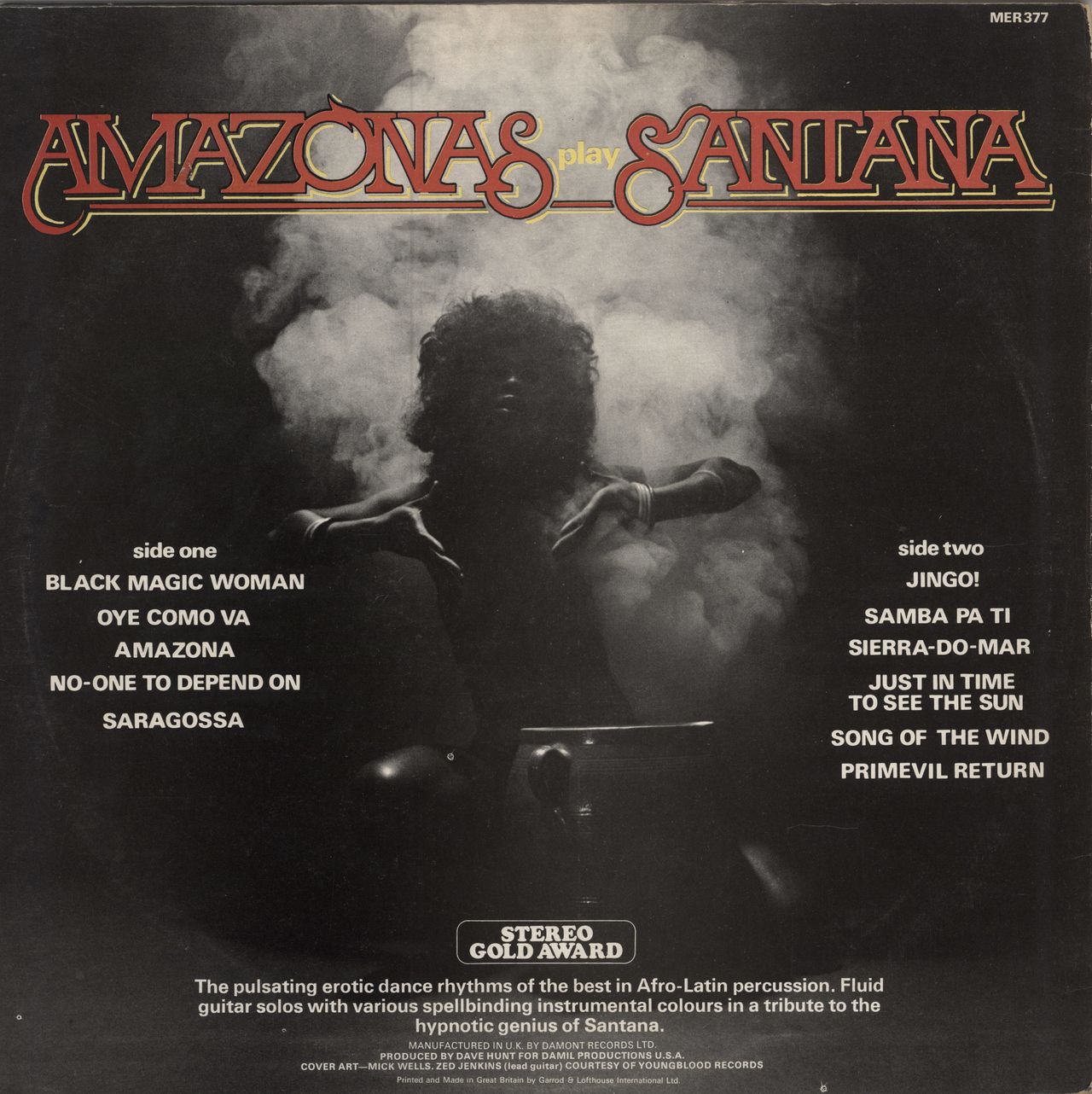 Amazonas Play Santana US vinyl LP album (LP record) AZOLPPL786701