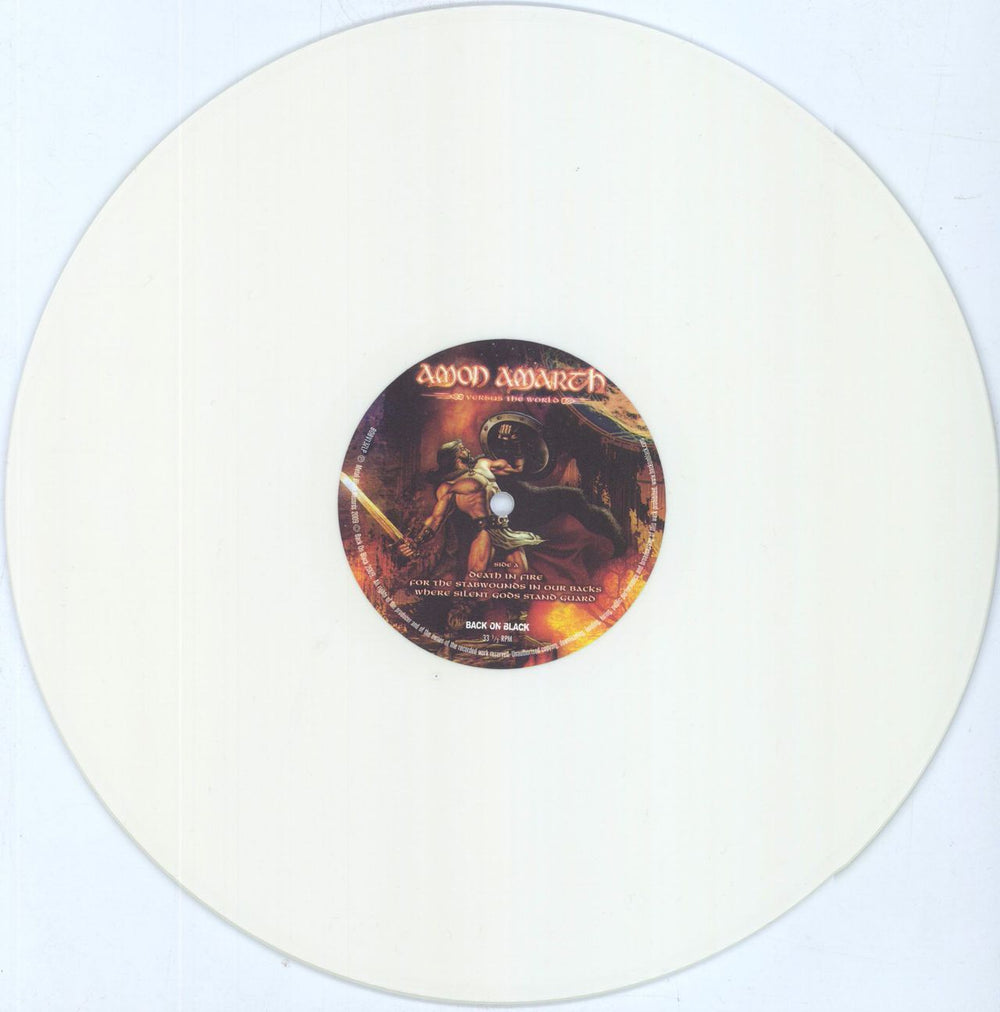 Amon Amarth Versus The World - White Vinyl UK 2-LP vinyl record set (Double LP Album) A822LVE805754