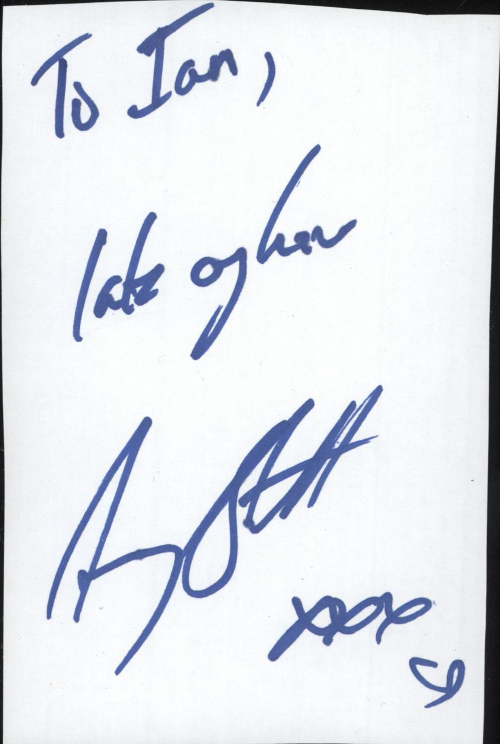 Amy Studt Autograph UK memorabilia AUTOGRAPH