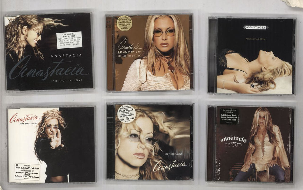 Anastacia 3 CD Albums, 2 CD Singles + 1 CD Compilation UK CD album (CDLP) 7 CD LOT
