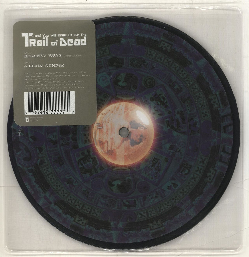 And You Will Know Us By The Trail Of Dead Relative Ways UK 7" vinyl picture disc (7 inch picture disc single) 497777-7