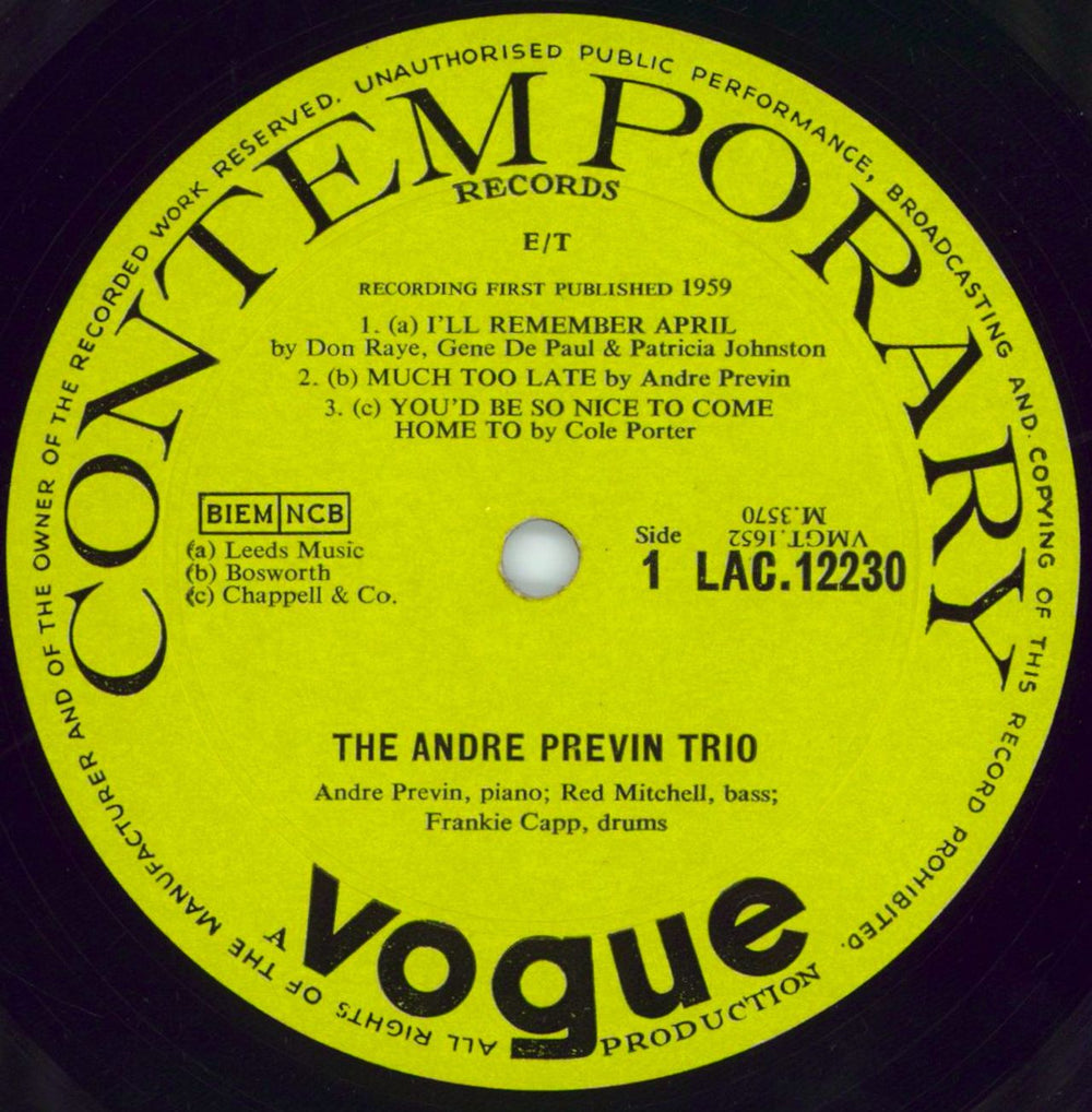 André Previn King Size UK vinyl LP album (LP record) AP1LPKI770662