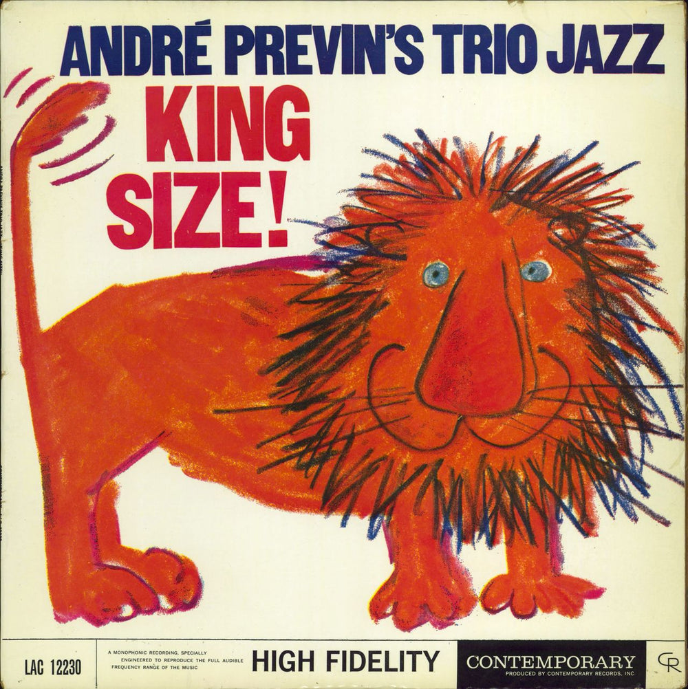 André Previn King Size UK vinyl LP album (LP record) LAC12230