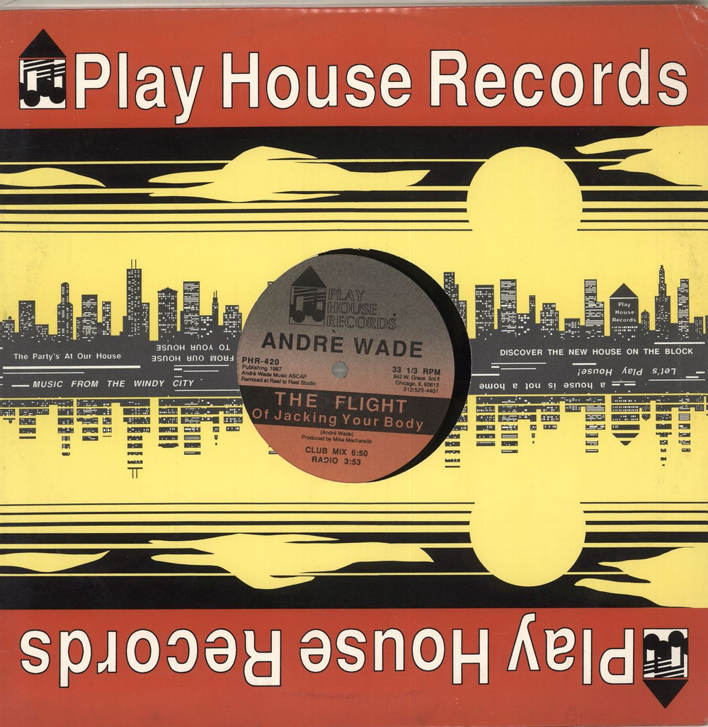 Andrè Wade The Flight Of Jacking Your Body US 12" vinyl single (12 inch record / Maxi-single) PHR-420