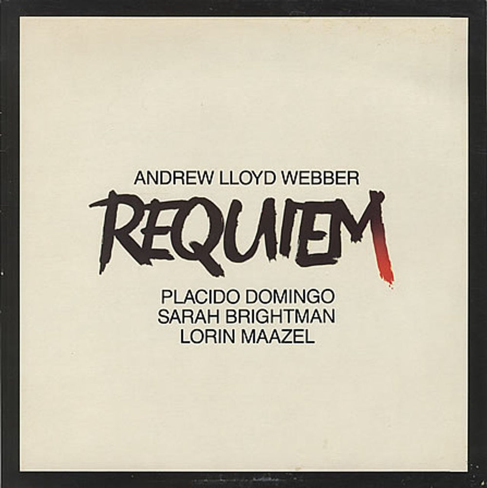 Andrew Lloyd Webber Requiem UK vinyl LP album (LP record) EL2702421