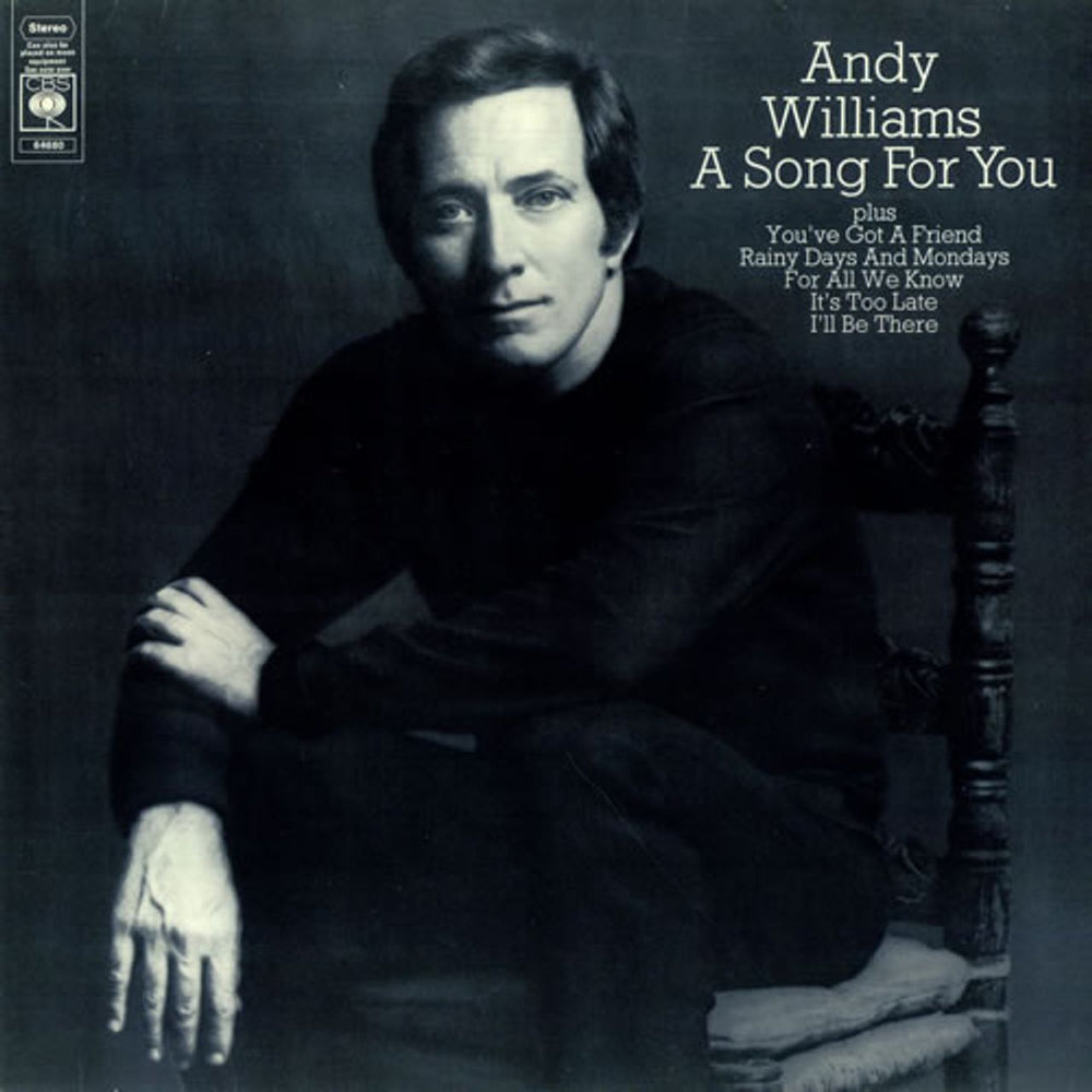 Andy Williams A Song For You UK vinyl LP album (LP record) 64680