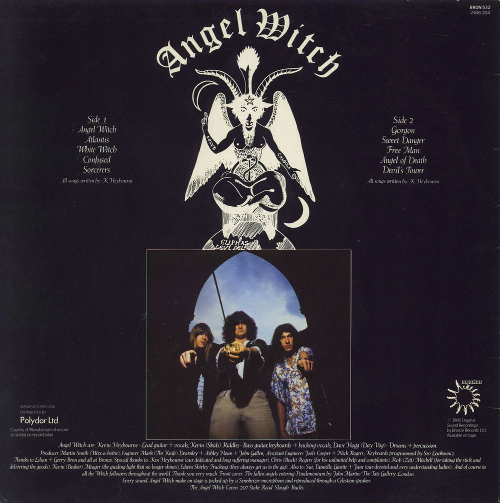 Angel Witch Angel Witch UK vinyl LP album (LP record)