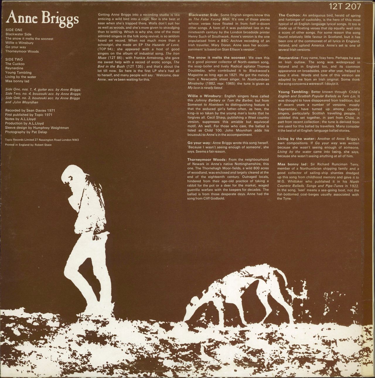 Anne Briggs Anne Briggs + 7th Cambridge Folk Festival Programme UK vinyl LP album (LP record)