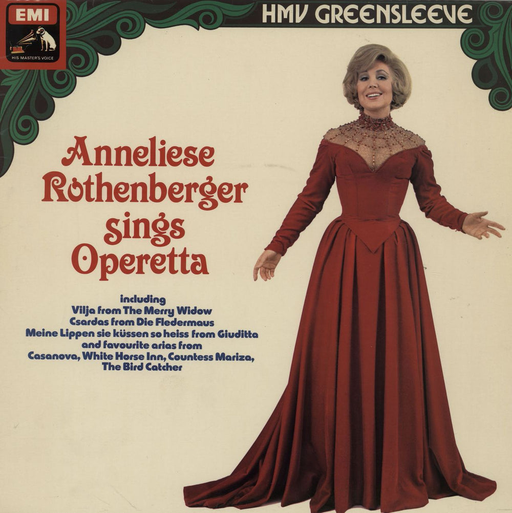 Anneliese Rothenberger sings Operetta UK 10" vinyl single (10 inch record) ESD7043