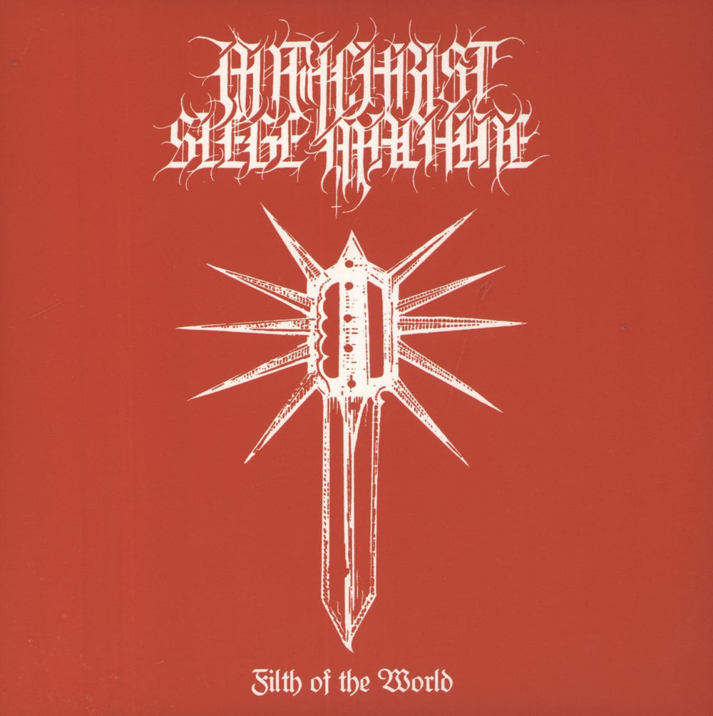 Antichrist Siege Machine Filth Of The World - Red vinyl US 7" vinyl single (7 inch record / 45) SBH-025