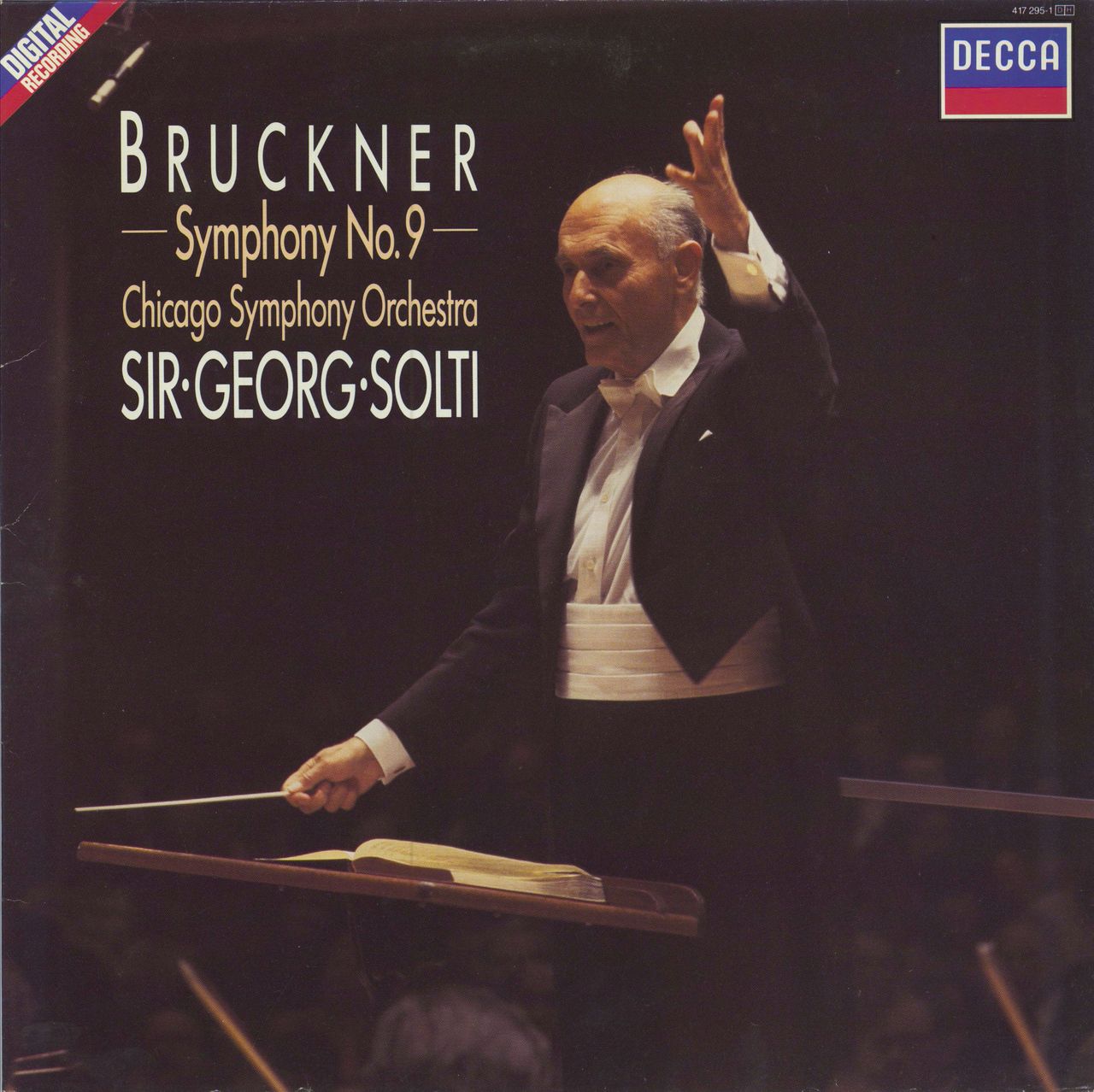 Anton Bruckner Symphony No. 9 Dutch vinyl LP album (LP record) 417295-1