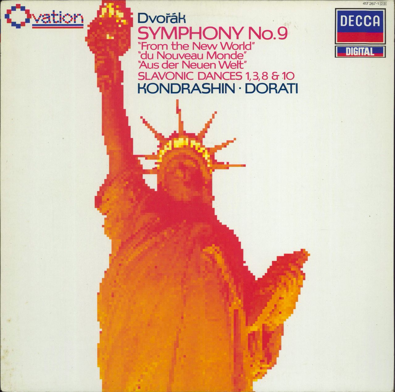 Antonín Dvorák Dvorák: Symphony No.9 "From The New World" / Slavonic Dances UK vinyl LP album (LP record) 417267-1