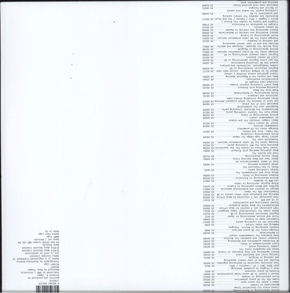 Aphex Twin Syro - Sealed UK 3-LP vinyl record set (Triple LP Album) 801061024710