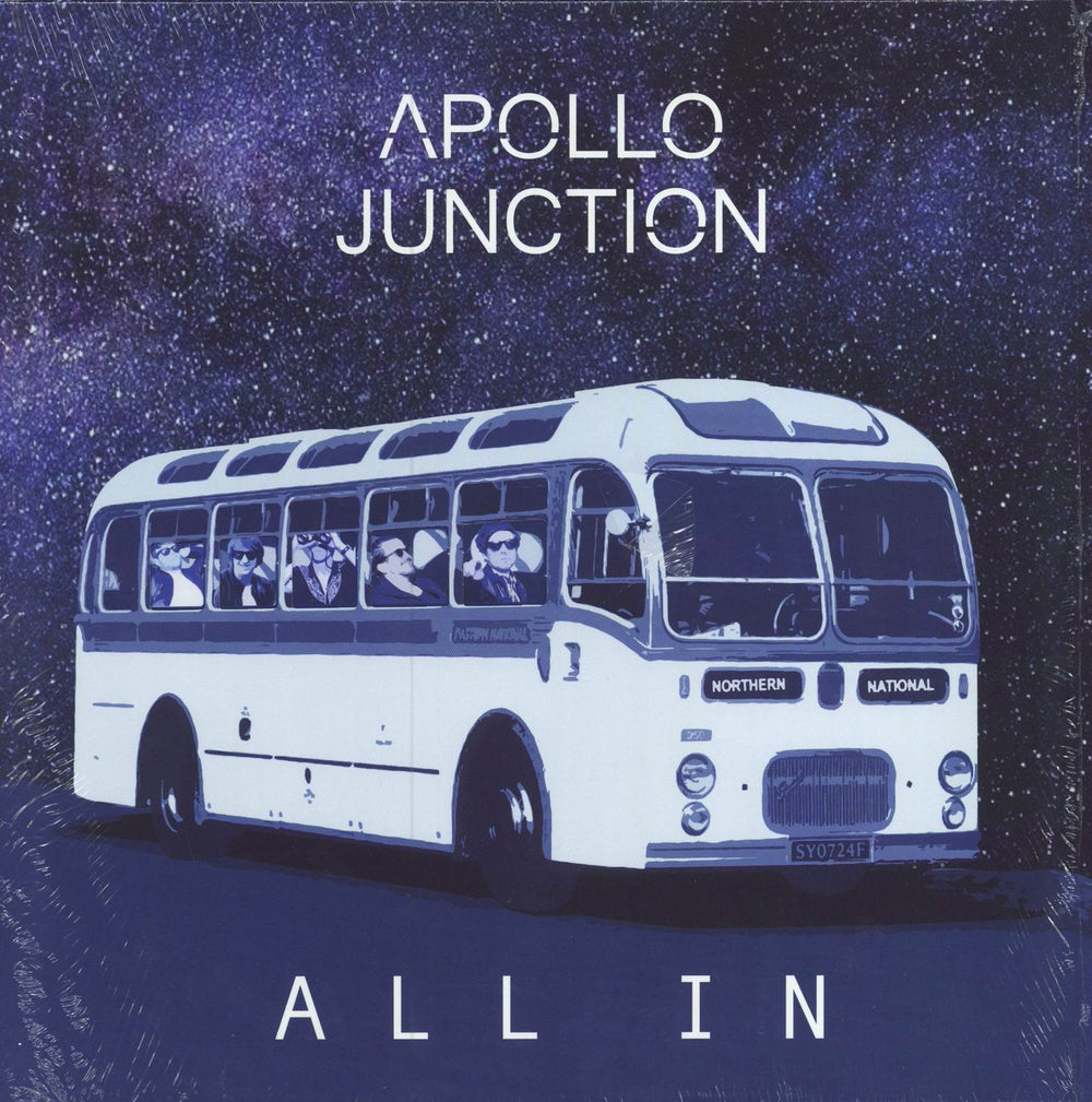 Apollo Junction All In - Blue vinyl UK vinyl LP album (LP record) SLR004