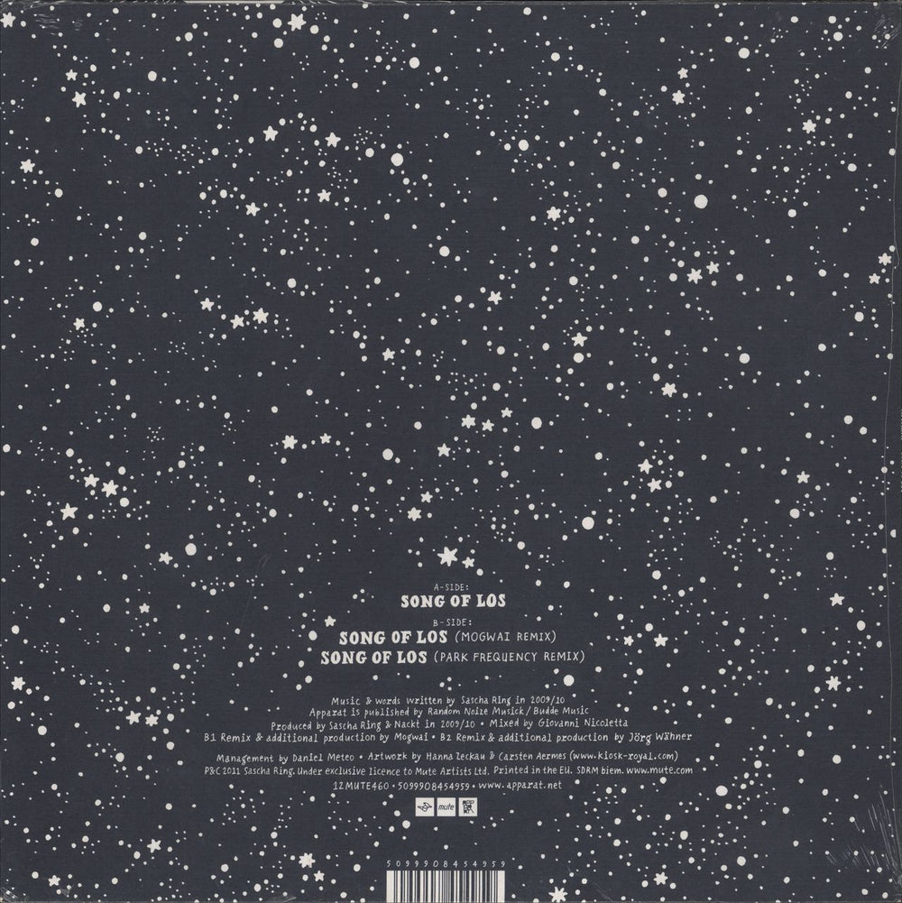 Apparat Song Of Los - Sealed UK 12" vinyl single (12 inch record / Maxi-single) 5099908454959