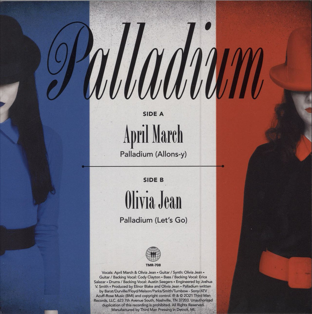 April March Palladium US 7" vinyl single (7 inch record / 45) 813547029850