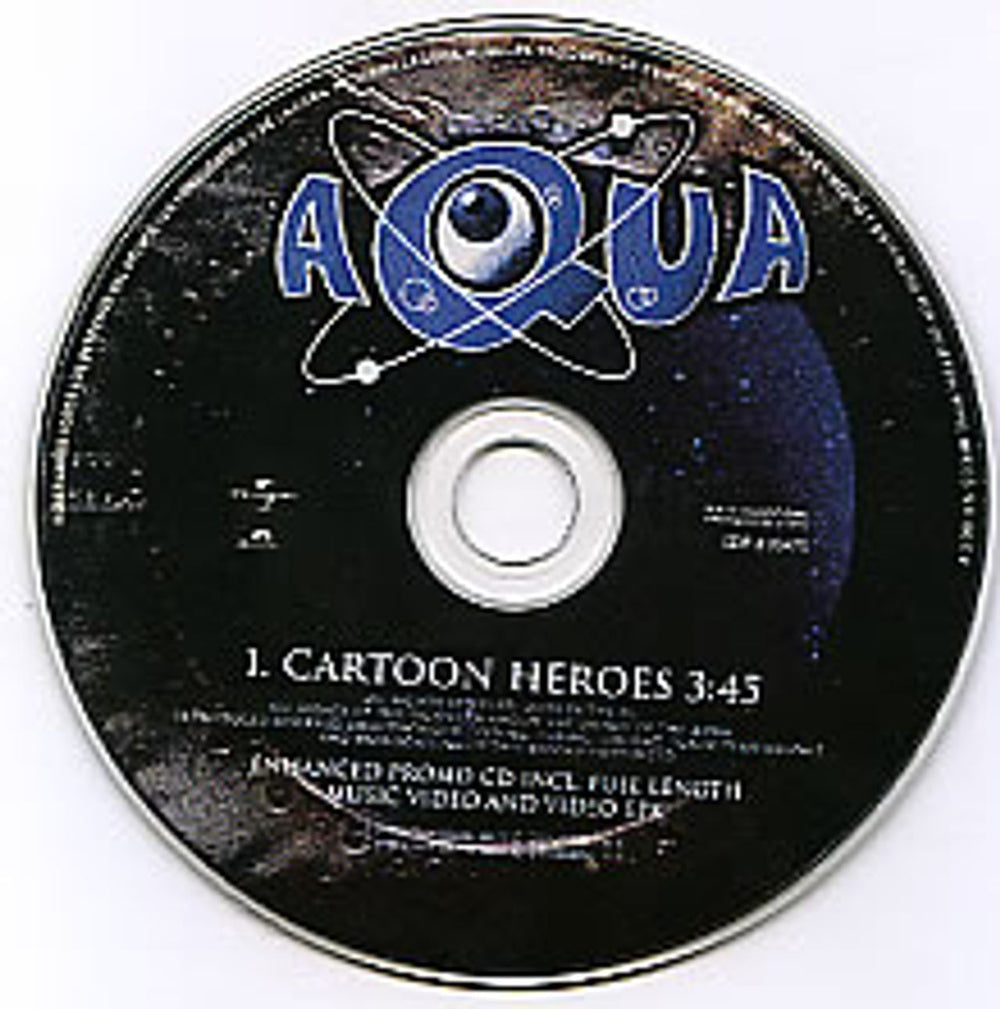 Aqua Cartoon Heroes Mexican Promo CD single (CD5 / 5") AQUC5CA153241