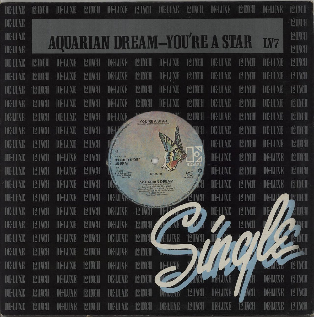 Aquarian Dream You're a Star UK 12" vinyl single (12 inch record / Maxi-single) LV7