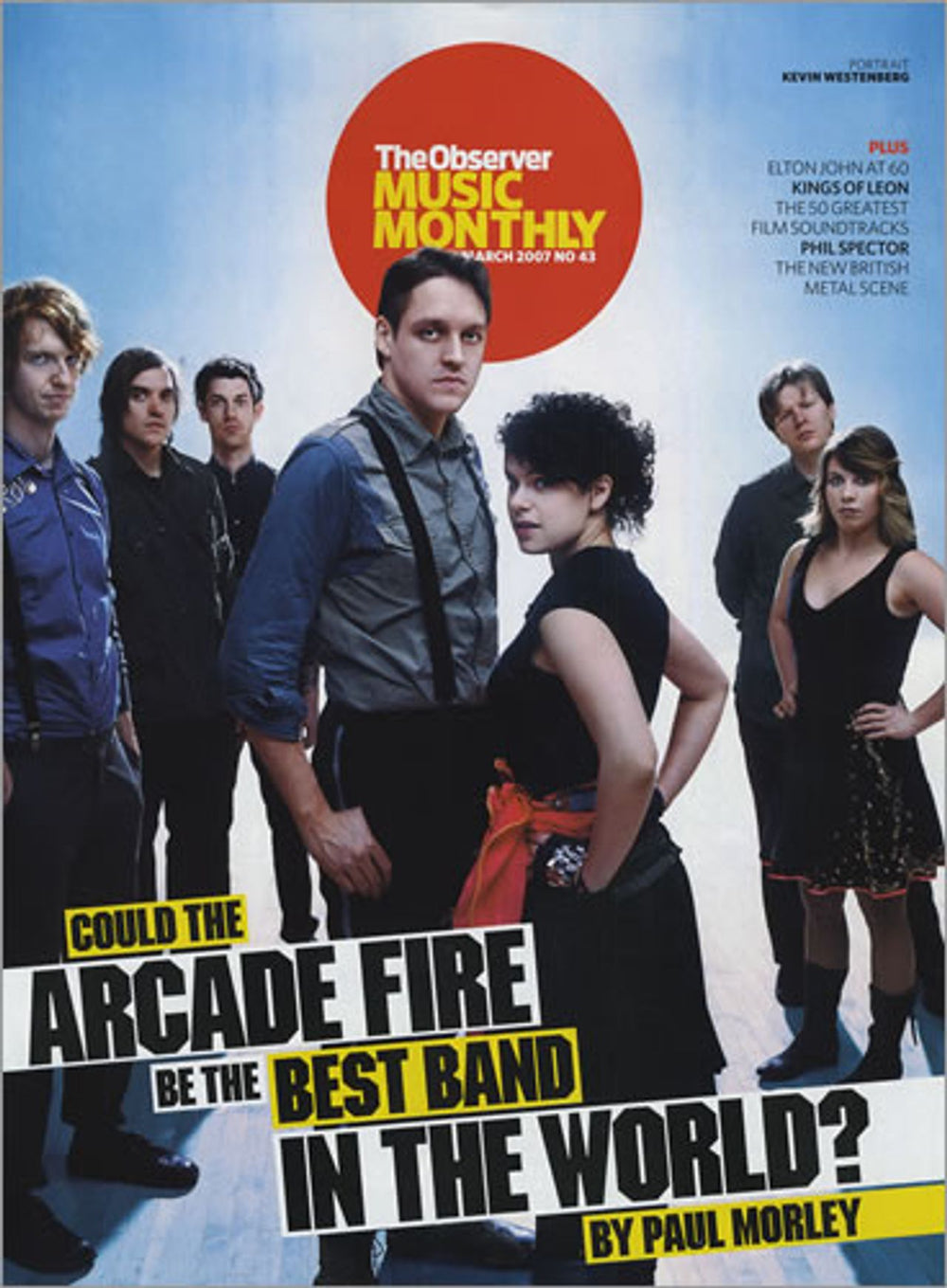 Arcade Fire Observer Music Monthly UK magazine