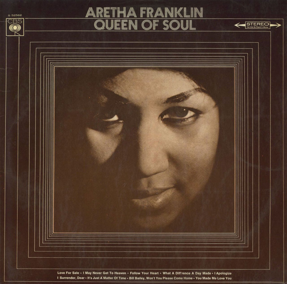 Aretha Franklin Queen Of Soul Israeli vinyl LP album (LP record) S52562