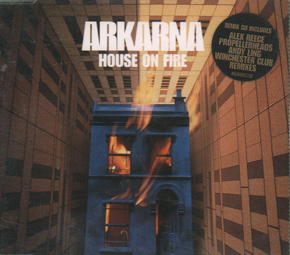 Arkarna House On Fire UK CD single (CD5 / 5") WEA088CD2