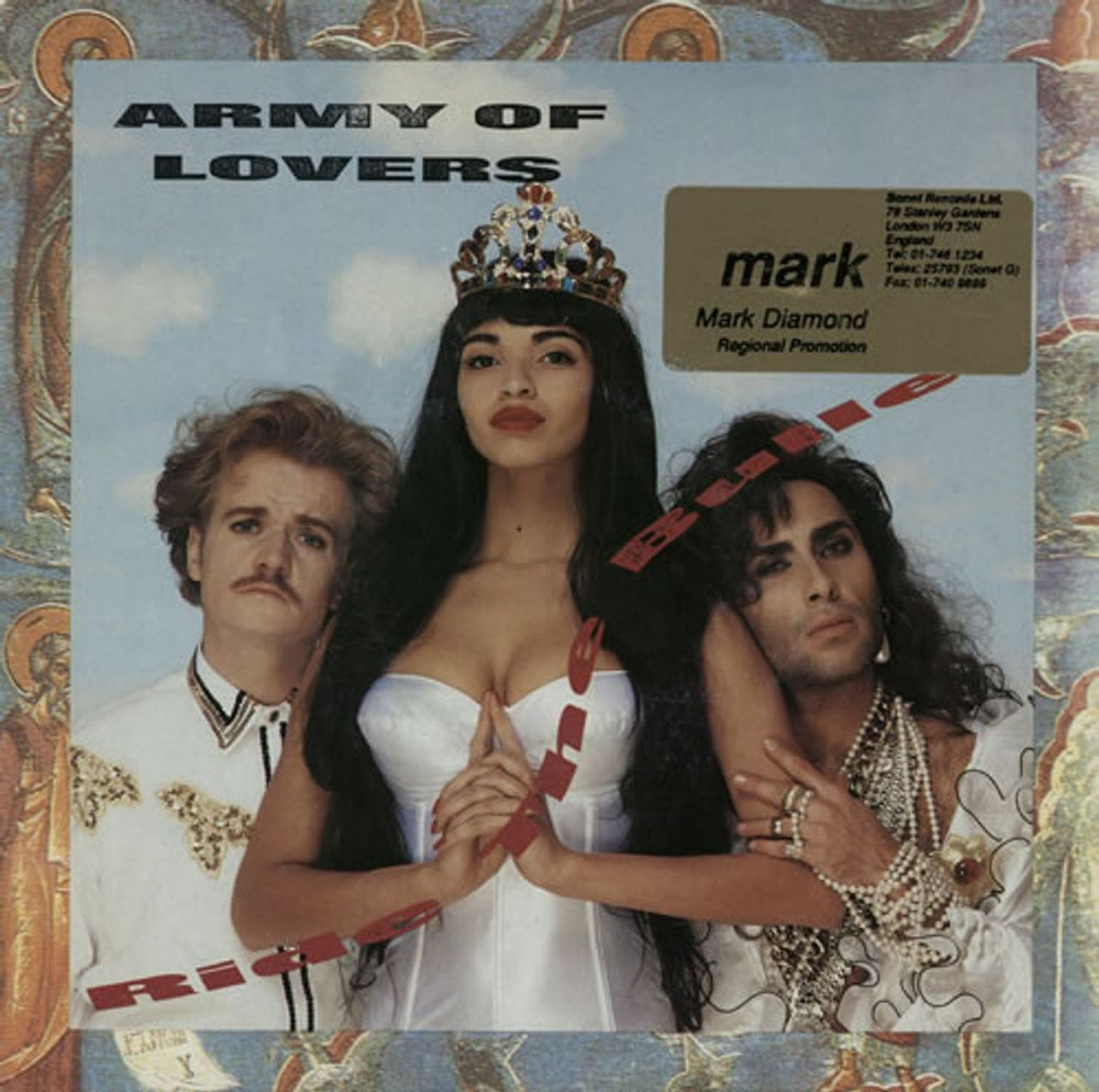 Army Of Lovers Ride The Bullet Swedish 7" vinyl single (7 inch record / 45) SON12