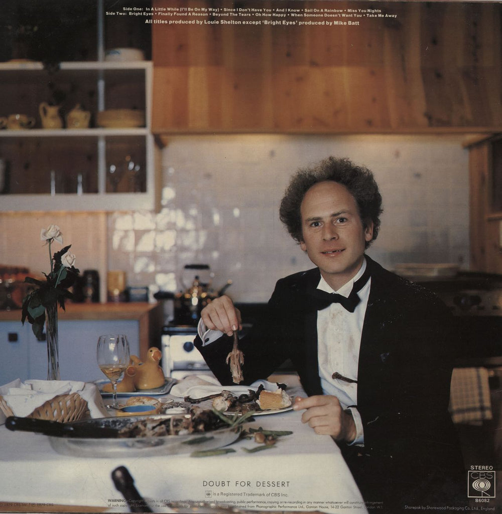 Art Garfunkel Fate For Breakfast - Stickered UK vinyl LP album (LP record)
