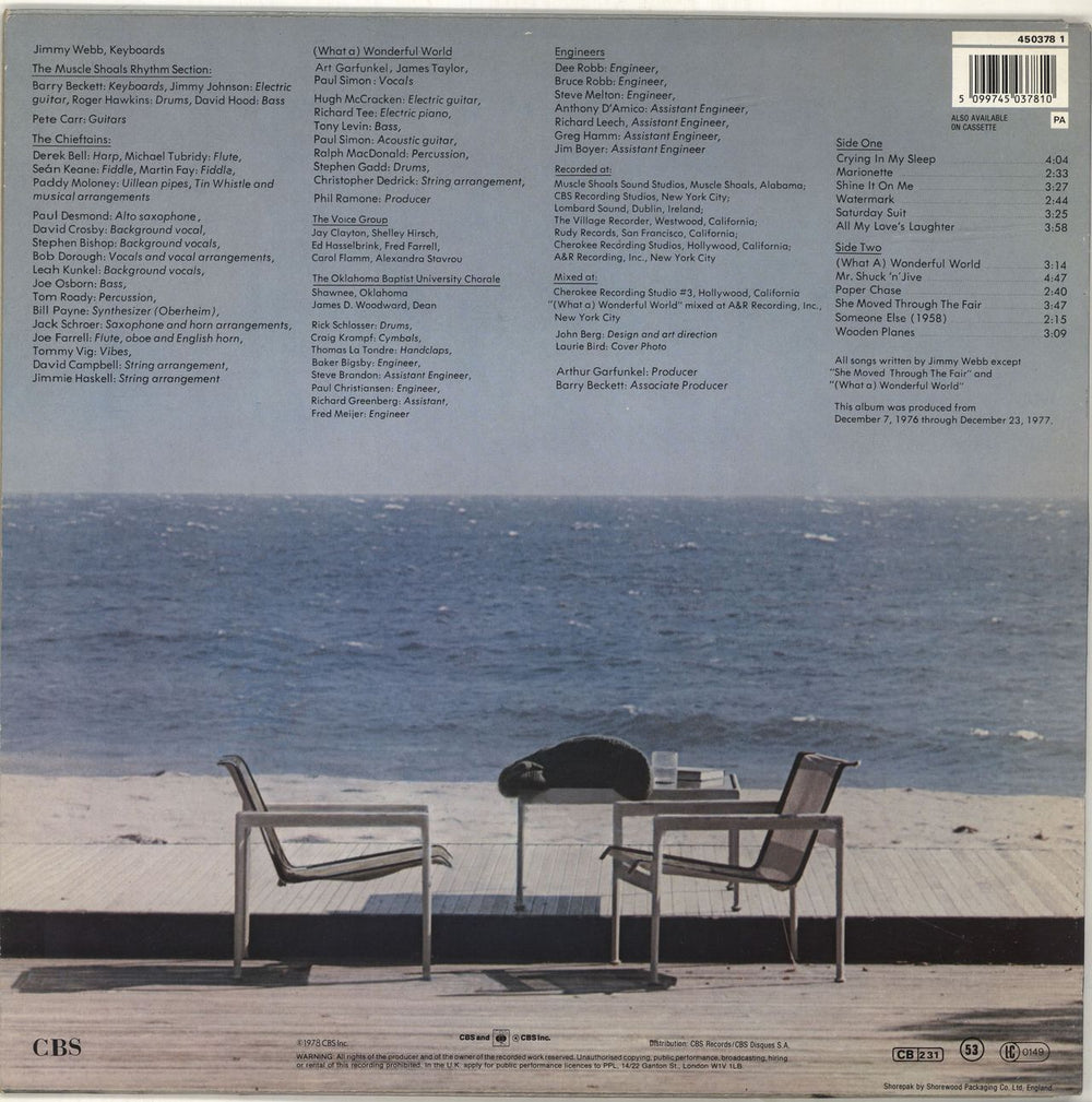 Art Garfunkel Watermark UK vinyl LP album (LP record) 5099745037810