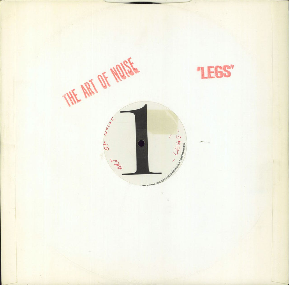 Art Of Noise Legs UK Promo 12" vinyl single (12 inch record / Maxi-single) WOKX5