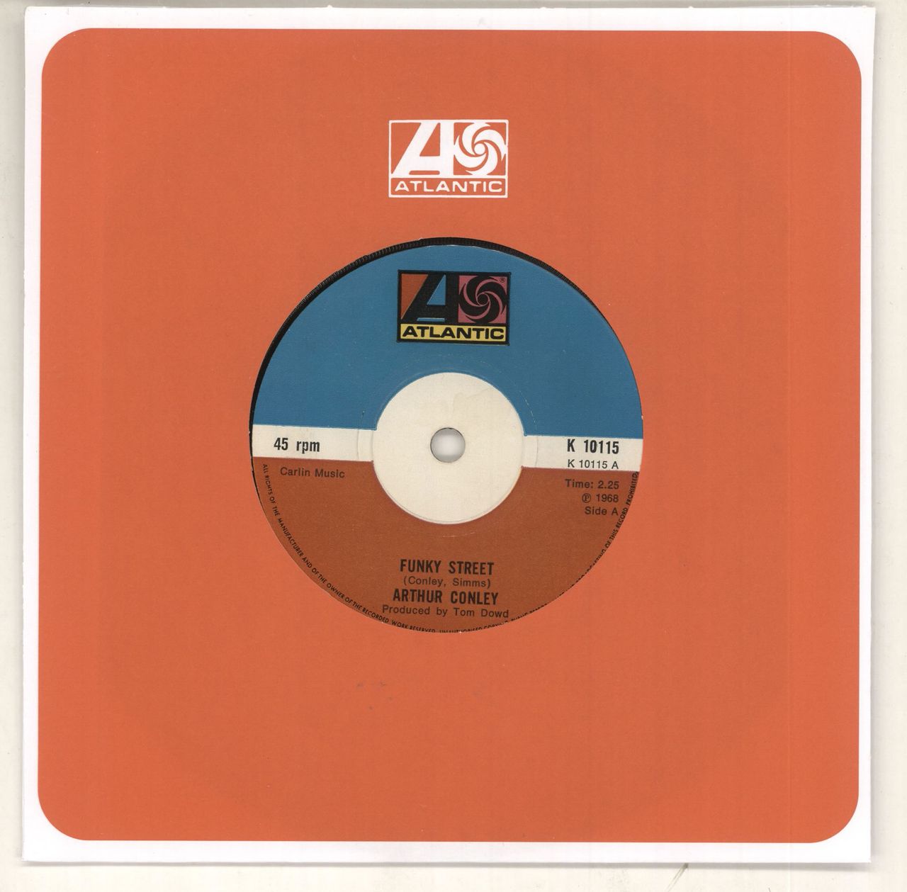 Arthur Conley Funky Street  UK 7" vinyl single (7 inch record / 45) K10135