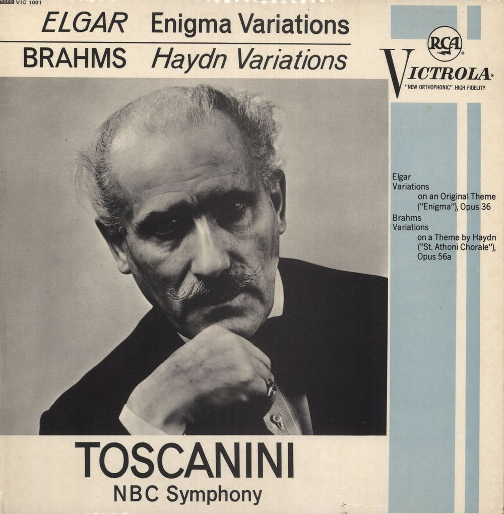 Arturo Toscanini Elgar: Enigma Variations, Op. 36 / Brahms: Variations On A Theme By Haydn UK vinyl LP album (LP record) VIC1001