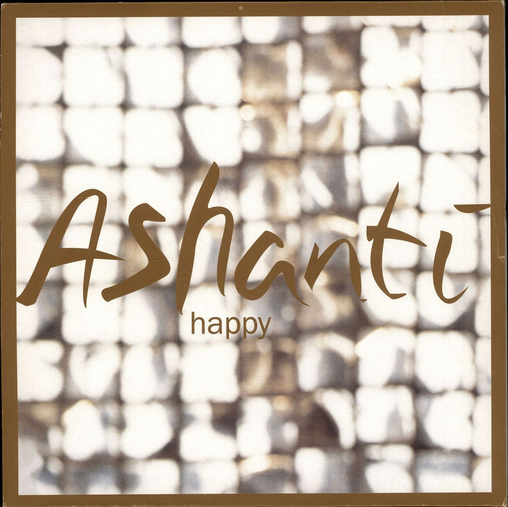 Ashanti Happy UK Promo 12" vinyl single (12 inch record / Maxi-single) HAPPYDJ1