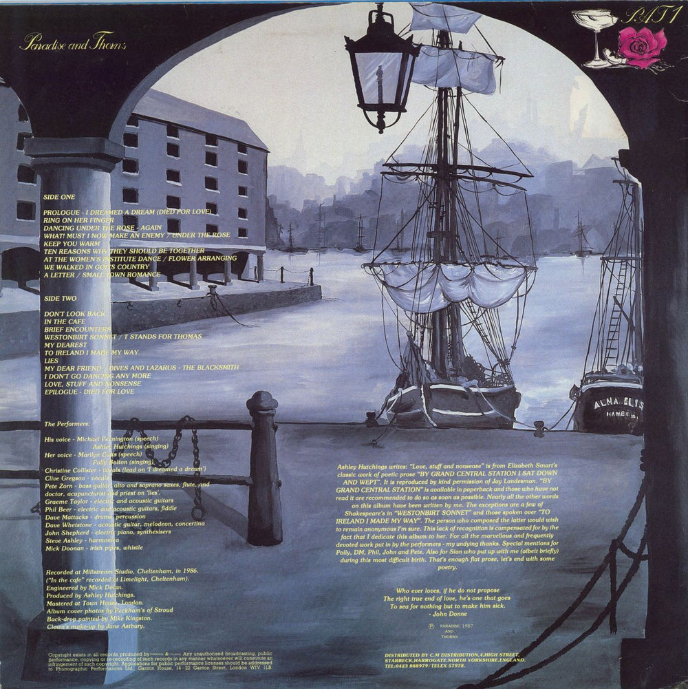 Ashley Hutchings By Gloucester Docks I Sat Down And Wept UK vinyl LP album (LP record)