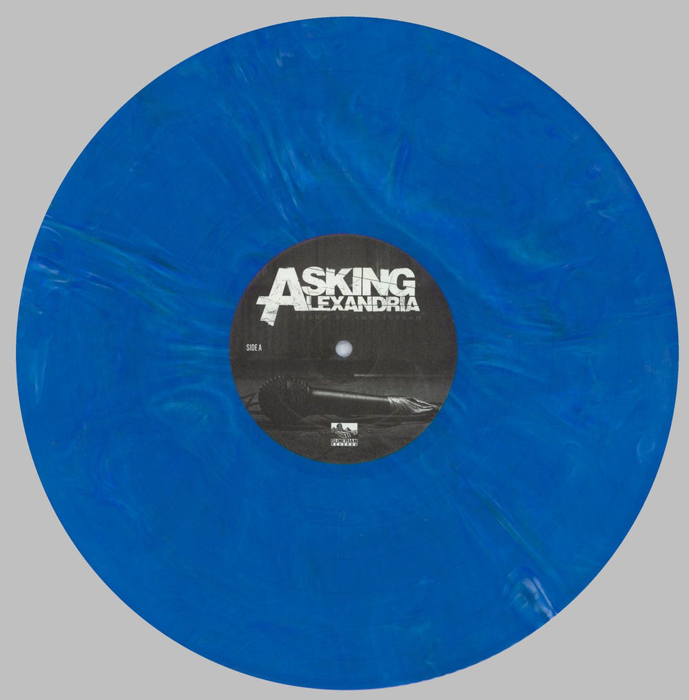 Asking Alexandria Stand Up and Scream - Blue Opaque Vinyl US vinyl LP album (LP record) F5ZLPST826985