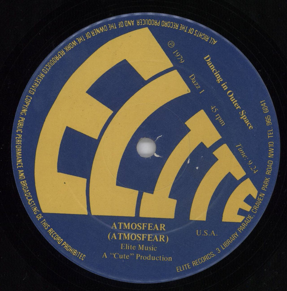 Atmosfear Dancing In Outer Space UK 12" vinyl single (12 inch record / Maxi-single) 5AT12DA819941