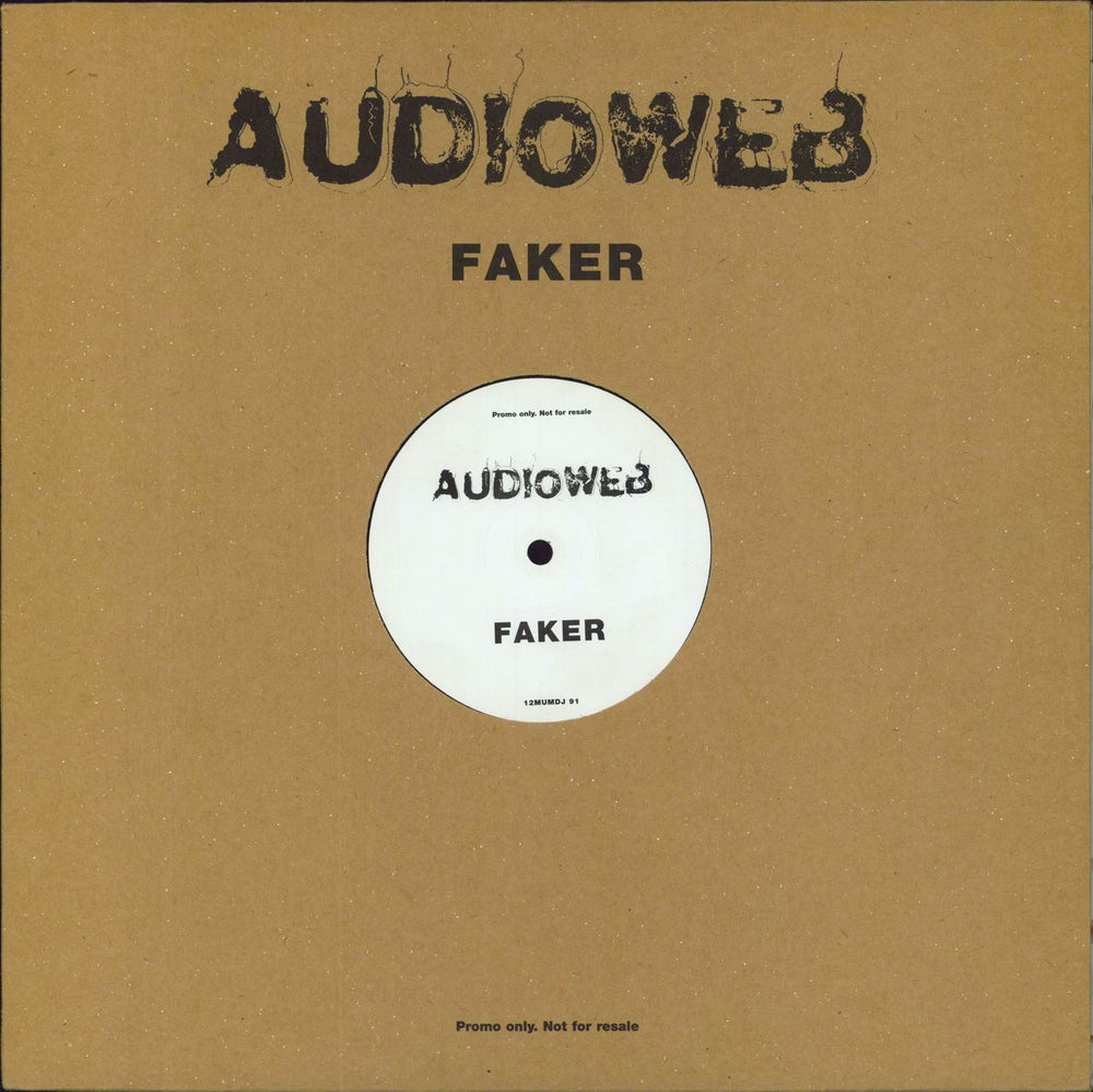 Audioweb Faker UK Promo 12" vinyl single (12 inch record / Maxi-single) 12MUMDJ91