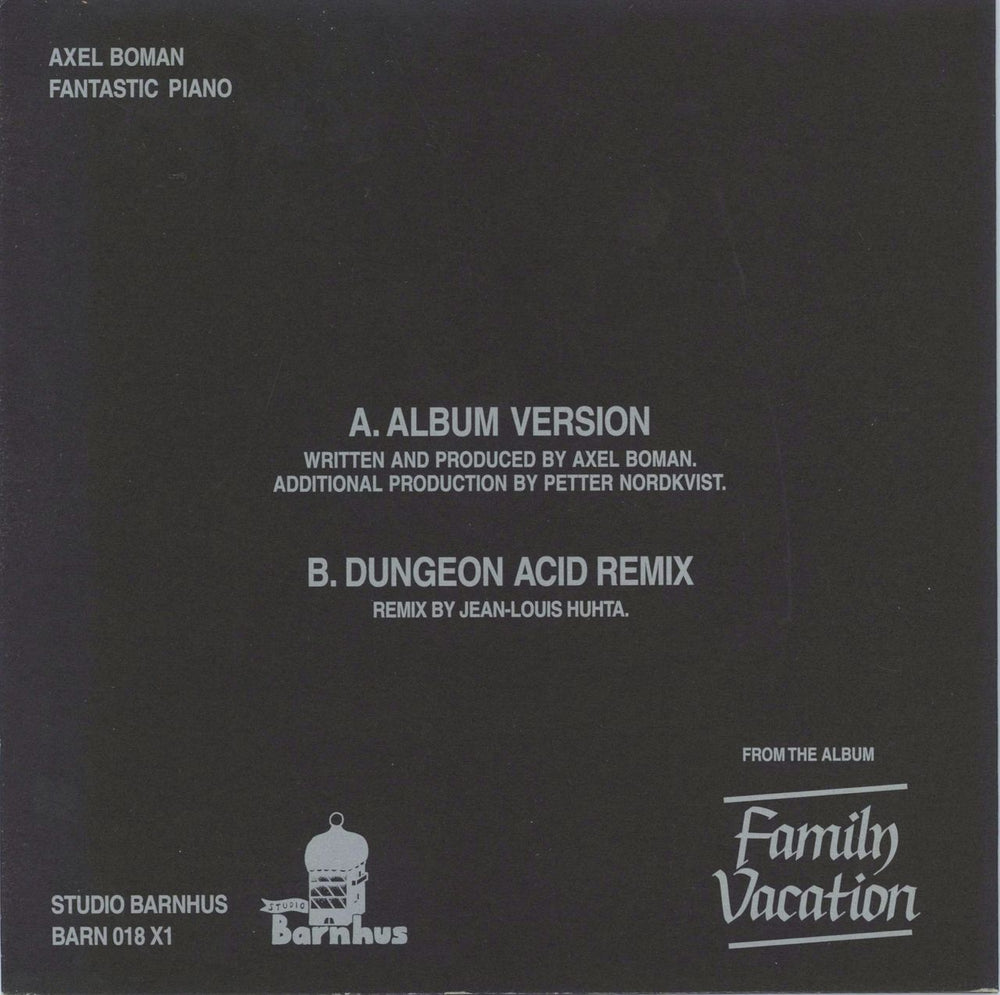 Axel Boman Fantastic Piano Swedish 7" vinyl single (7 inch record / 45)