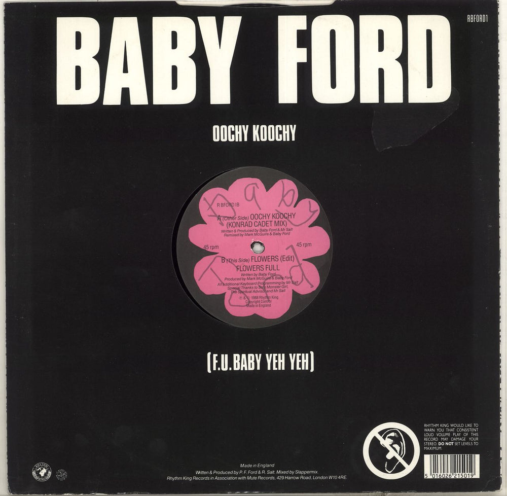 Baby Ford Oochy Koochy UK 12" vinyl single (12 inch record / Maxi-single) BBF12OO391194