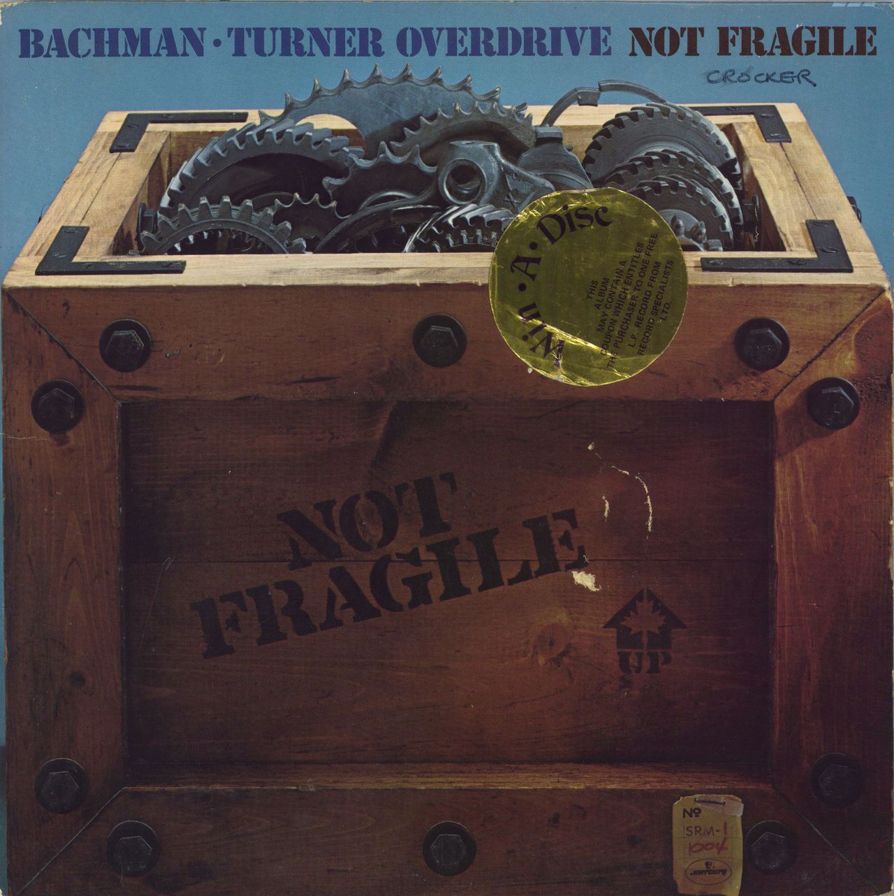 Bachman Turner Overdrive Not Fragile Jamaican Vinyl LP — RareVinyl.com