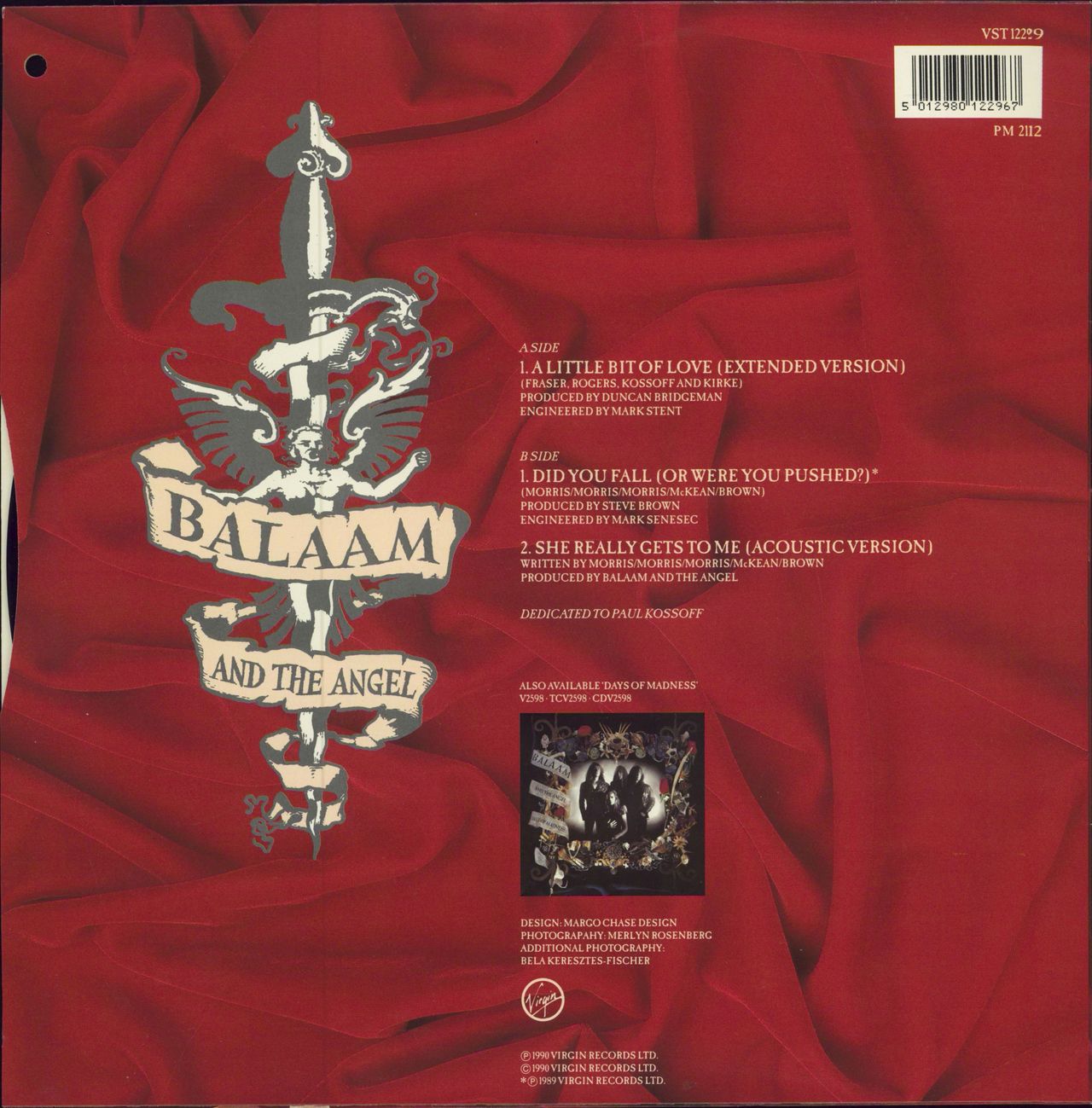 Balaam And The Angel A Little Bit Of Love UK 12" vinyl single (12 inch record / Maxi-single) 5012980122967