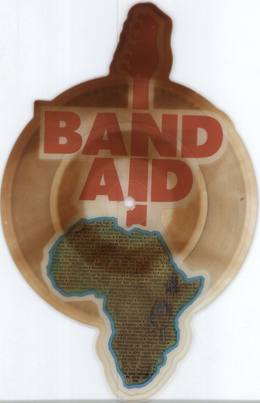 Band Aid Do The Know It's Christmas UK shaped picture disc (picture disc vinyl record) FEEDP1