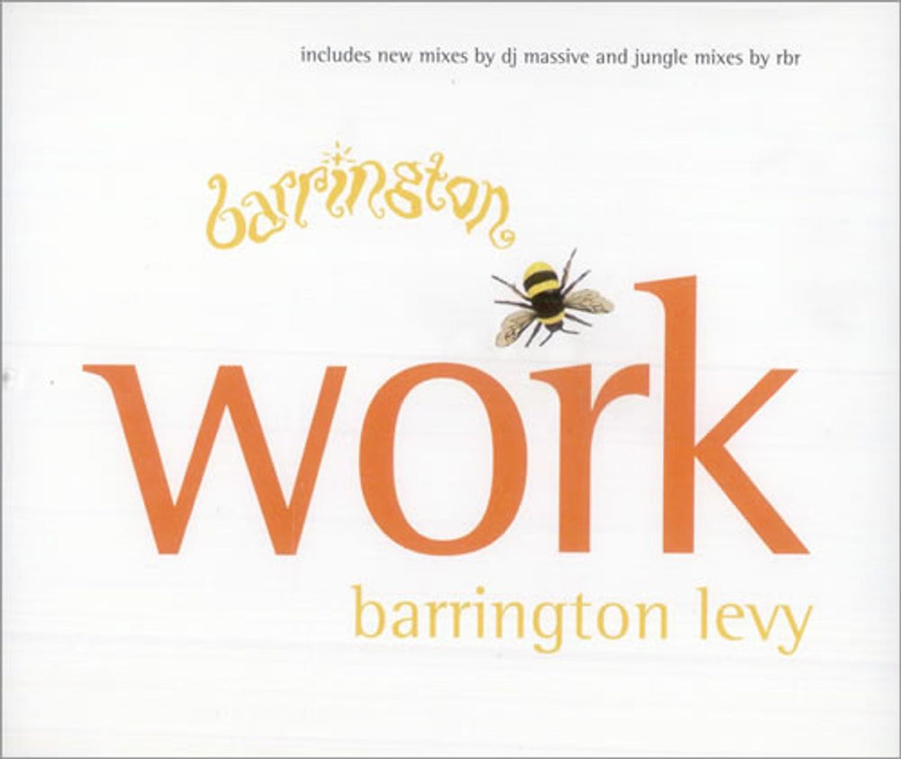 Barrington Levy Work UK CD single (CD5 / 5") MCSTD2003